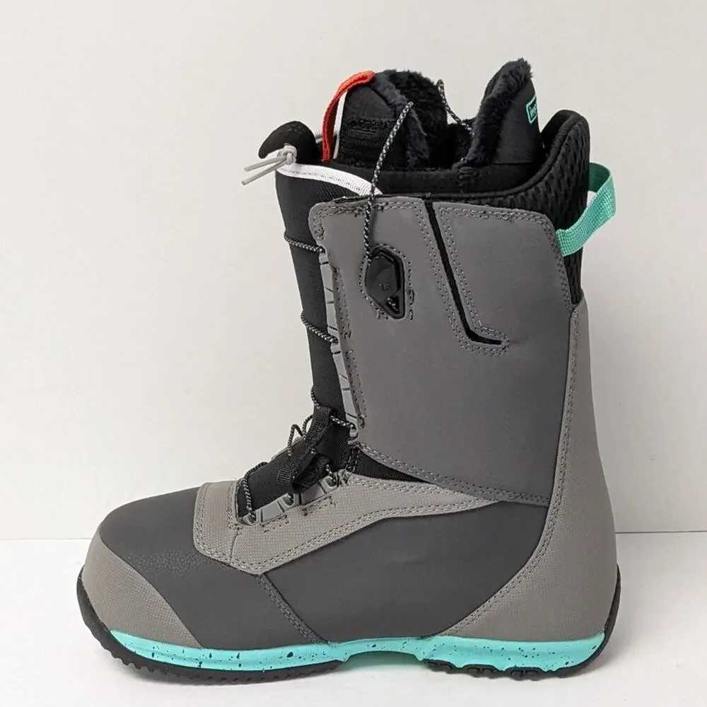 Burton Gray Black Teal Snowboard Boot